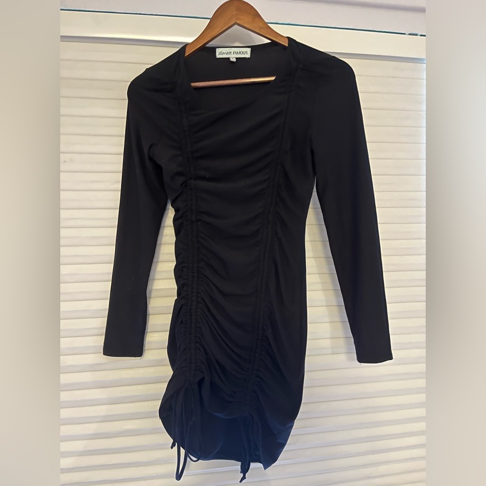 Black mini dress